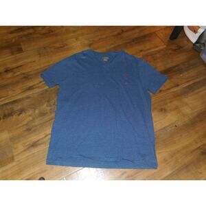 Mens T-Shirt V-Neck Polo by Ralph Lauren Royal Blue Large